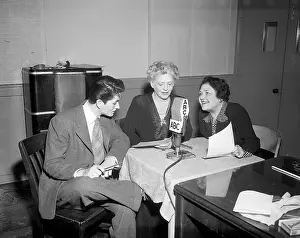 Aunt Prints: John Drew Barrymore Broadcasting with Ethel Barrymore