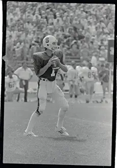 John Elway Holding The Football