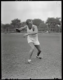 John F. Anderson Throwing Discus