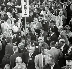 John F. Kennedy on Convention Floor