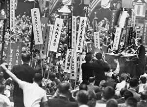 Nomination Prints: John F. Kennedy at Democratic National Convention, 1960