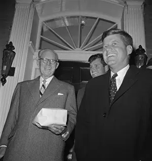 John F Kennedy with Father and Brother Ted
