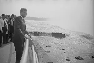 John F. Kennedy Gazing at the Falls