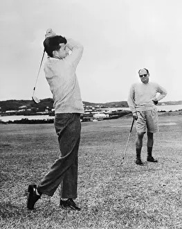 Civil Servant Prints: John F. Kennedy Golfing in Bermuda