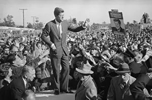 Norfolk Prints: John F. Kennedy Greeting Crowd