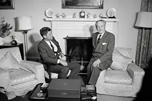 John F. Kennedy with Harold Macmillan