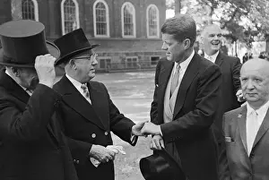 Graduation Prints: John F. Kennedy at Harvard Commencement