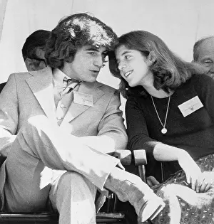 Cambridge Prints: John F. Kennedy Jr. and Sister Caroline Attending Harvard Dedication Ceremony