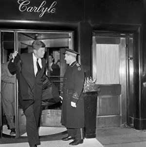 John F. Kennedy Leaving Hotel Carlyle