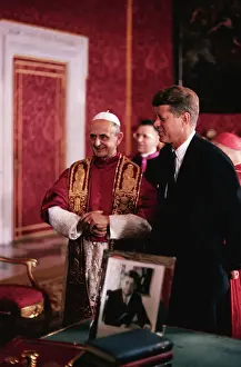 Vestments Prints: John F. Kennedy and Pope Paul VI
