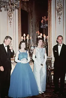 John F. Kennedy and Queen Elizabeth II