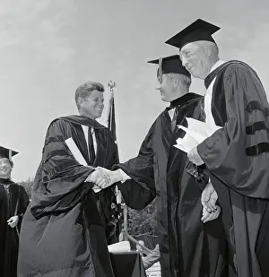 John F Kennedy Receiving Honorary Degree