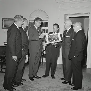 John F Kennedy Receiving UPI Photo Album