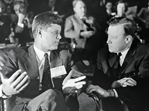 John F. Kennedy with Walter Reuther