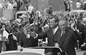 John F. Kennedy, Willy Brandt and Konrad Adenauer