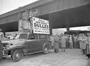 Rhetoric Prints: John Foster Dulles Addressing Longshoremen