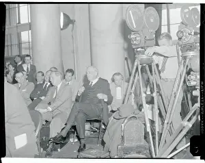 John Foster Dulles and Camera Crew