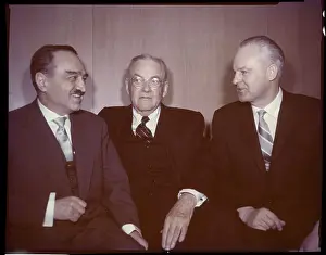 Anastas I Prints: John Foster Dulles Conversing with Others
