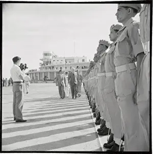 Karachi Prints: John Foster Dulles Reviewing Pakistan Troops