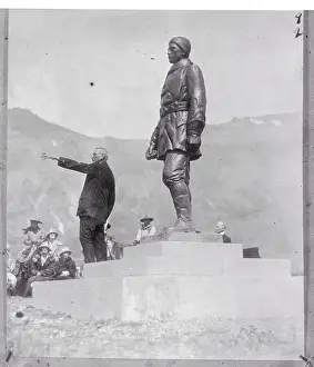 John Frank Stevens at Unveiling of Monument to Himself