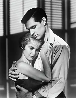 John Gavin Holds Janet Leigh in Psycho