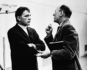 Toronto Prints: John Gielgud Gives Direction to Actor Richard Burton