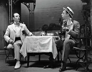 John Gielgud and Robert Fleming on Stage