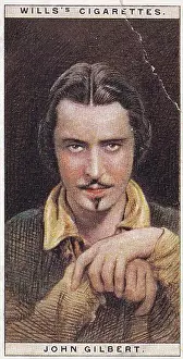 John Gilbert, Cinema Stars series, H O Will's collectible tobacco card, 1928