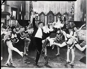 John Gilbert Dances With Girls In Movie