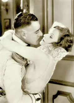 Hugging Prints: John Gilbert Embracing Greta Garbo