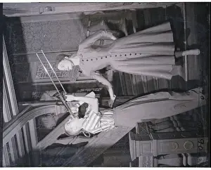 John Glassel Playing His Horn for Model