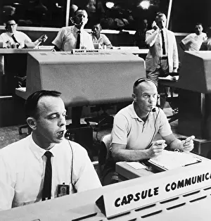 Shepard Prints: John Glenn and Alan Shepard at Mission Control