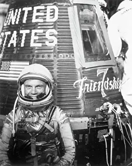 John Glenn with Friendship 7
