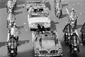 Motorcade Prints: John Glenn In Open Car/Parade Motorcade