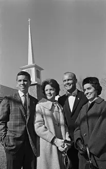 John Glenn Posing with Family