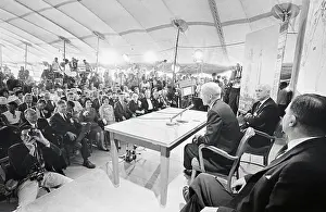 Carolyn Glenn Prints: John Glenn at Press Conference