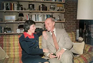 Columbus Prints: John Glenn Relaxing at Home with His Wife