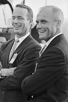 John Glenn Smiling with Malcolm S. Carpenter
