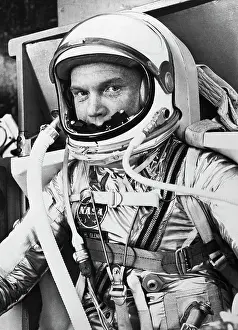 John Glenn in a Spacesuit Before Takeoff