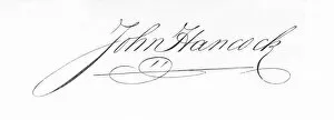 Historical Signatures Collection: John Hancock Signature