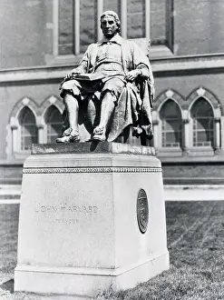 Cambridge Prints: John Harvard by Daniel Chester French