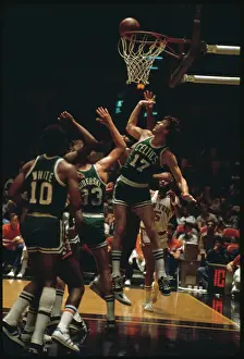 John Havlicek in Celtics Basketball Action