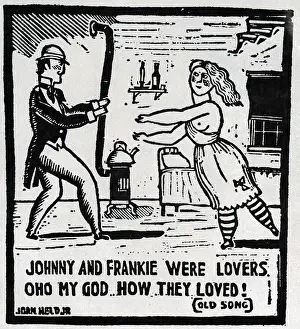 Song Prints: John Held Drawing Of Johnny And Frankie