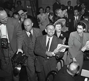 John Howard Lawson Leaving HUAC Hearing