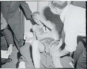 John J. Kelley Laying Down in Pain
