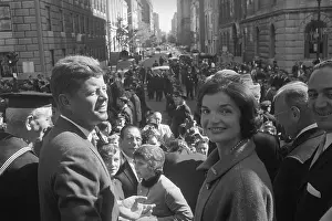 5th Avenue Prints: John and Jacqueline Kennedy at Parade