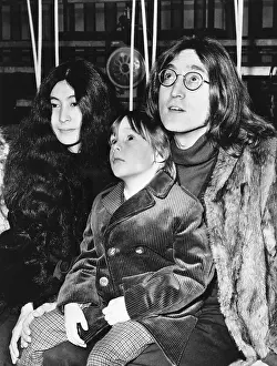 Songwriter Prints: John and Julian Lennon and Yoko Ono