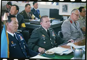 Panmunjom Prints: John K. Singlaub at Commission Meeting