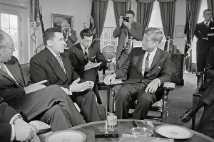 Diplomacy Prints: John Kennedy and Andrei Gromyko
