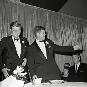 John Kennedy and His Brother Ted